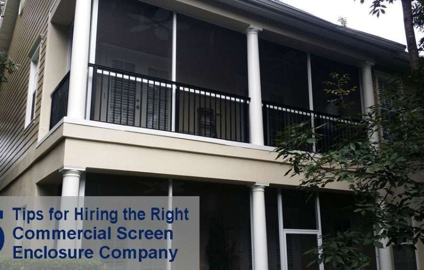 commercial screen enclosure company