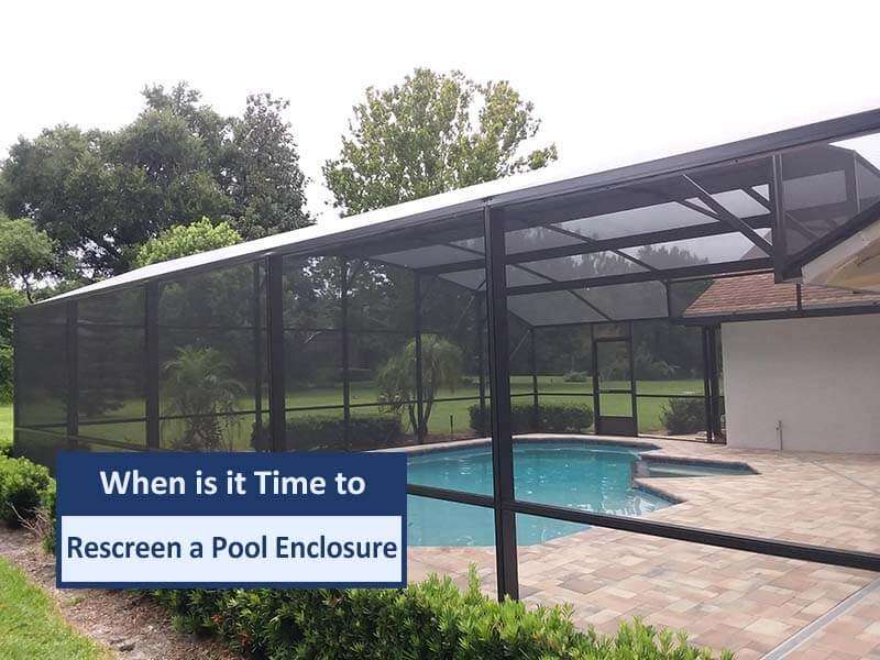 Rescreen a Pool Enclosure